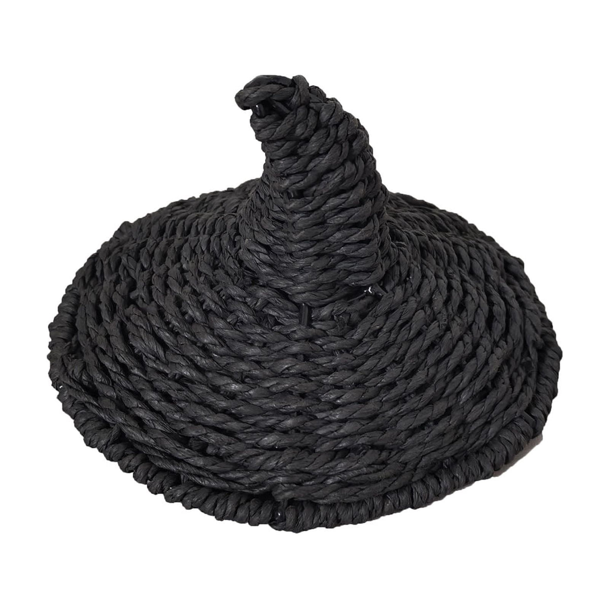 THOPBPRK 2026 Black Halloween Woven Pumpkin Jack-O'-Lantern, Halloween Decorations Pumpkin, USE LED Candle, Rattan Fall Halloween Decor for Home, 1Pack 11.8 Inch A
