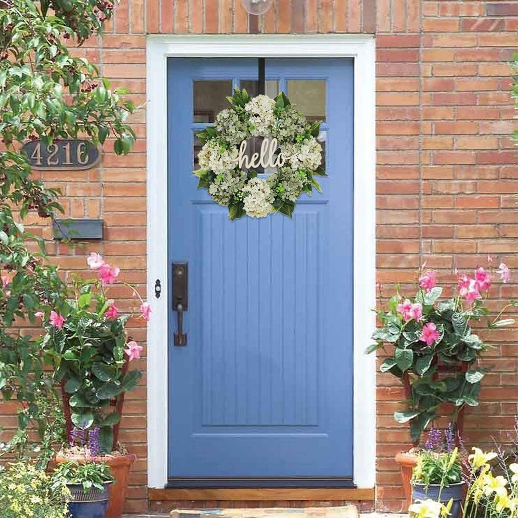 Clearance Items 35CM Easter Egg Wreath – Spring Berry & Leaves Garland, Colorful Egg Front Door Hanging Decoration for Holiday & Seasonal Decor