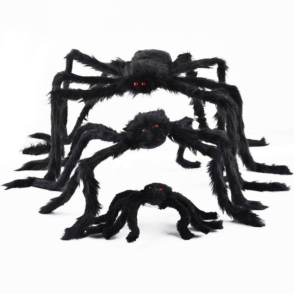Halloween Spider Decorations Realistic Hairy Spiders Spider Props for Indoor, Outdoor and Yard Creepy Decor 75CM (30 Inch)