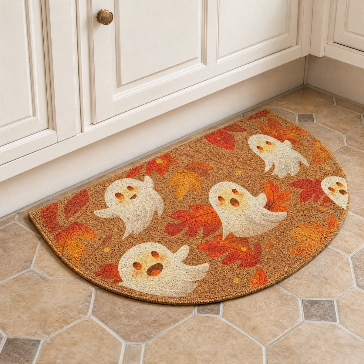 Halloween Door Mat Classic Print Skidproof Mat 15.75x23.62in Polyester Skidproof & Dirt Trapping for Front Door Porch Entryway by MPOISVA