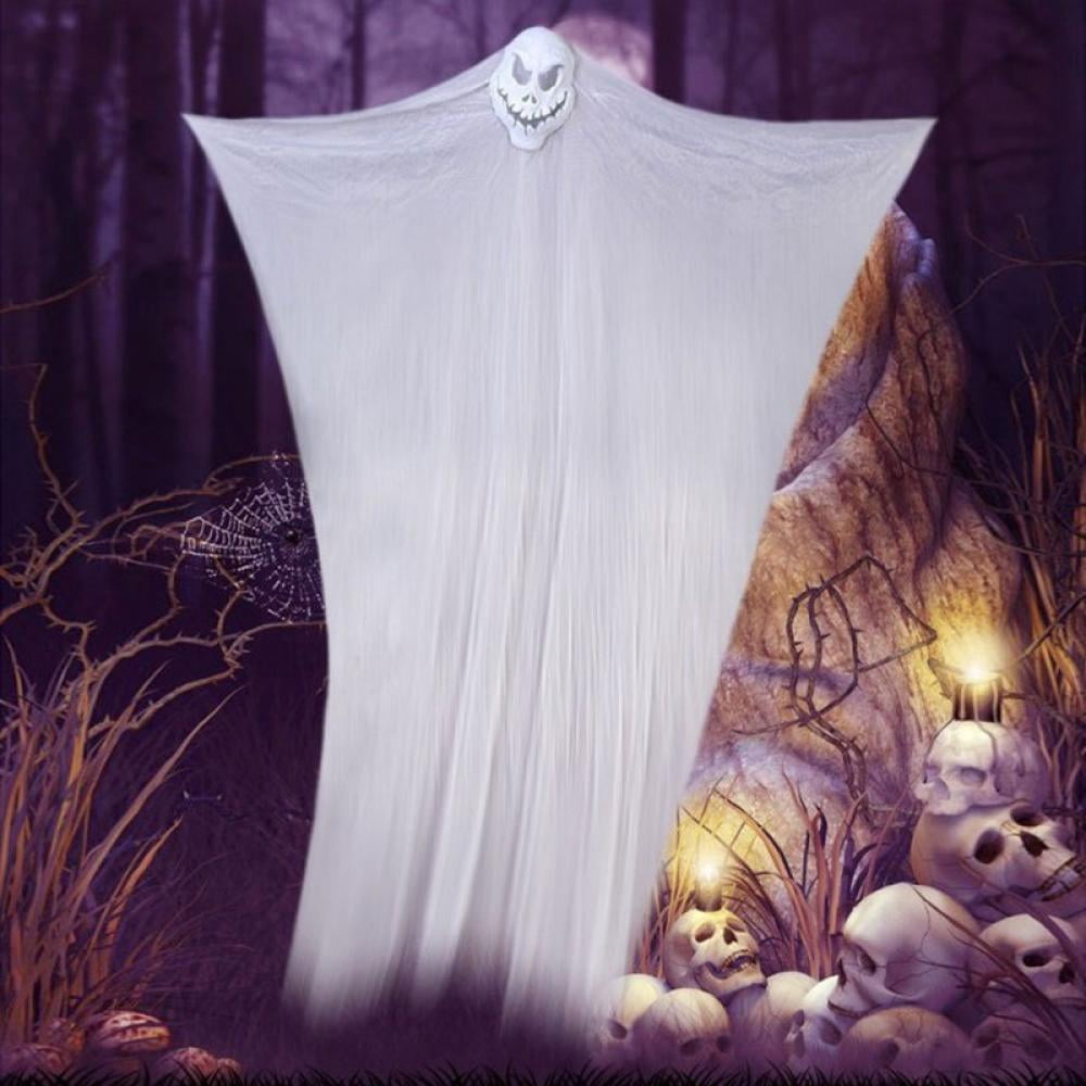 3M Halloween Hanging Ghost Ornaments,Halloween Festival Decoration Props,Hanging Skeleton Flying Ghost Props for Halloween Outdoor Yard Party Decorations