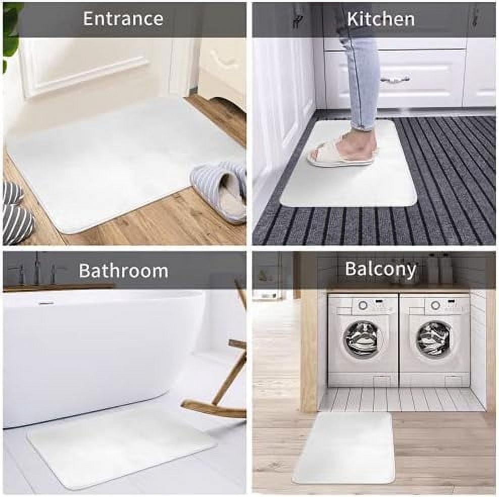 Halloween Bath Mat Footprint V1, Operazone Blood Rug Prank Blood Rug Color Bath Mat Color When Wet Non-Slip Rug Halloween Decor for ShowerBathroom Gag Gift Mats 16X24 in