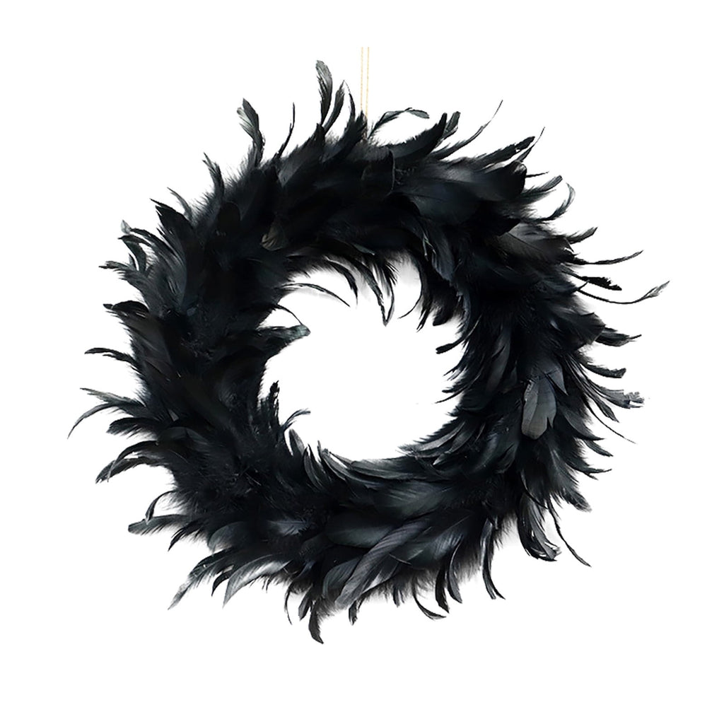 WWC Halloween Wreath, Artificial Silk Bats And Skulls Wreath, Gothic Halloween Decor for Fall Party Front Door Porch Mantel