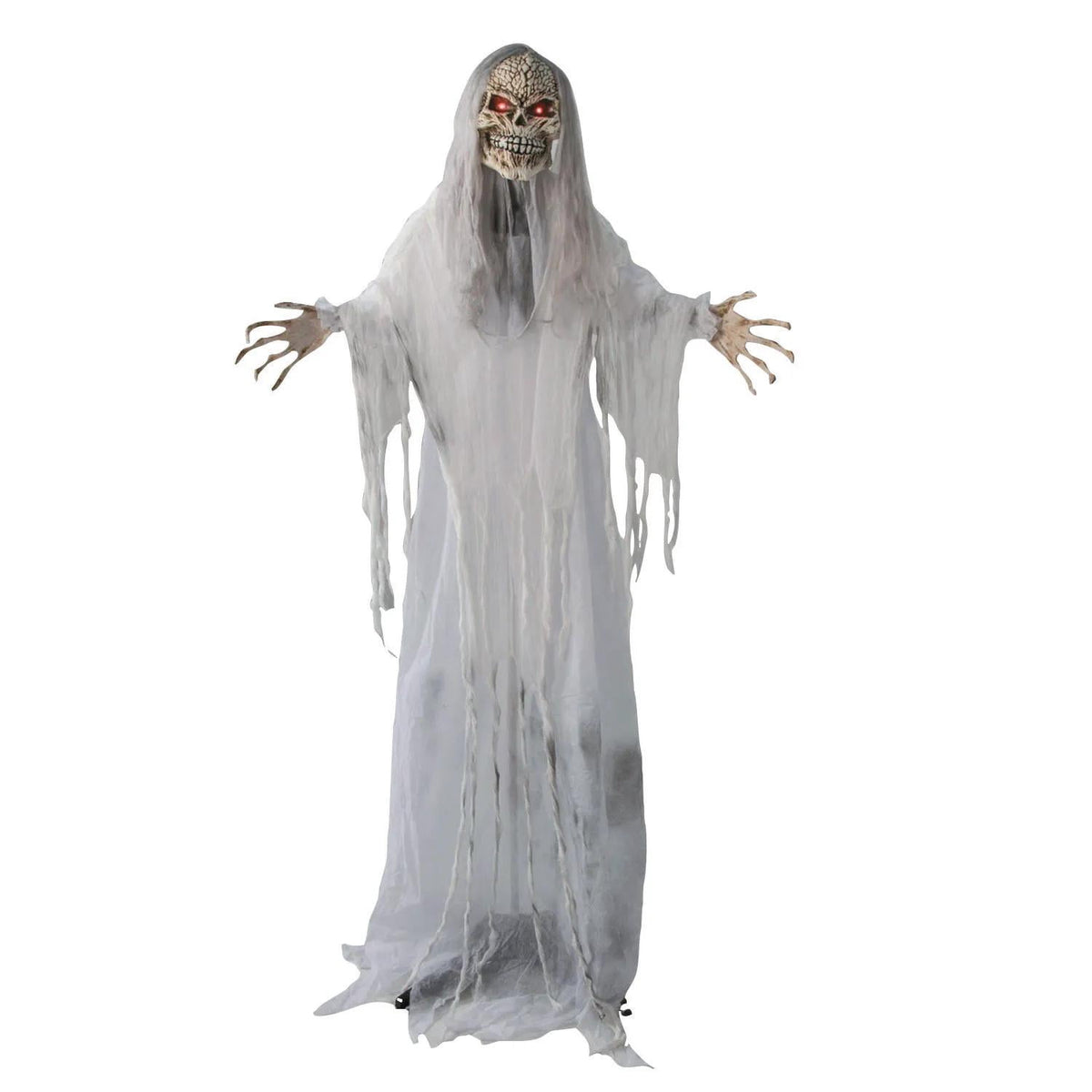 5 Ft. 6" Sonic Standing Gray Skeleton Reaper Halloween Decoration