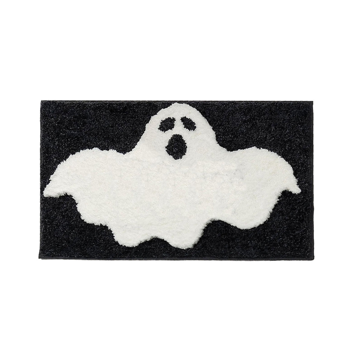 Halloween Bath Mat Ghost Multicolor Irregular Mat 27.56x17.72in Polyester Skidproof & Absorbent for Bathroom Entryway Living Room Halloween Door Mat by MPOISVA