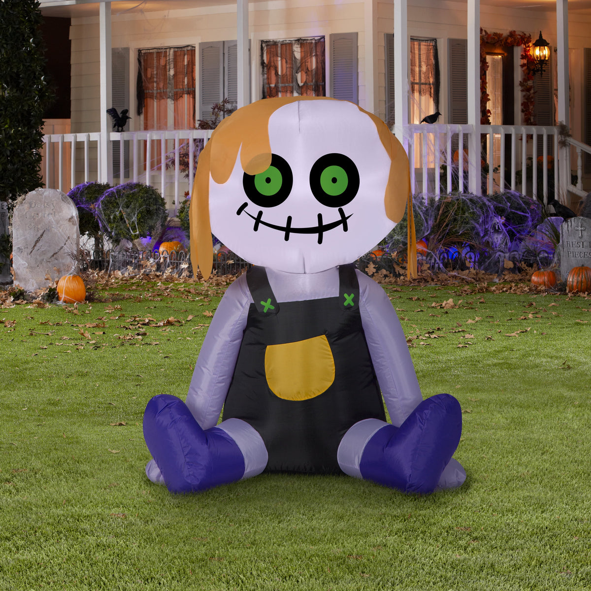 Airblown Inflatables 4FT Tall Halloween Inflatable Creepy Rag Doll