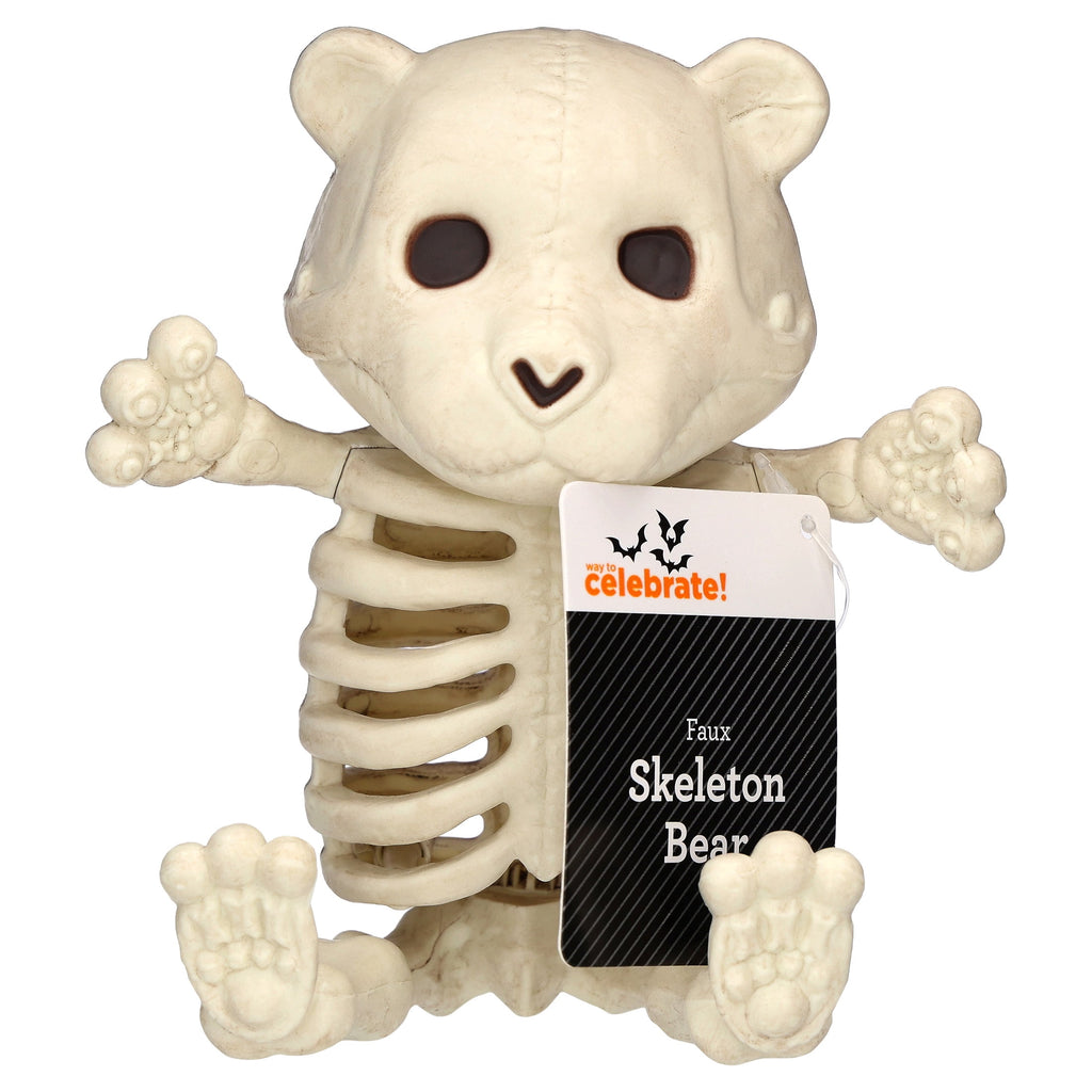 Faux Skeleton Bear Decoration, 5.2", Halloween by Way To Celebrate