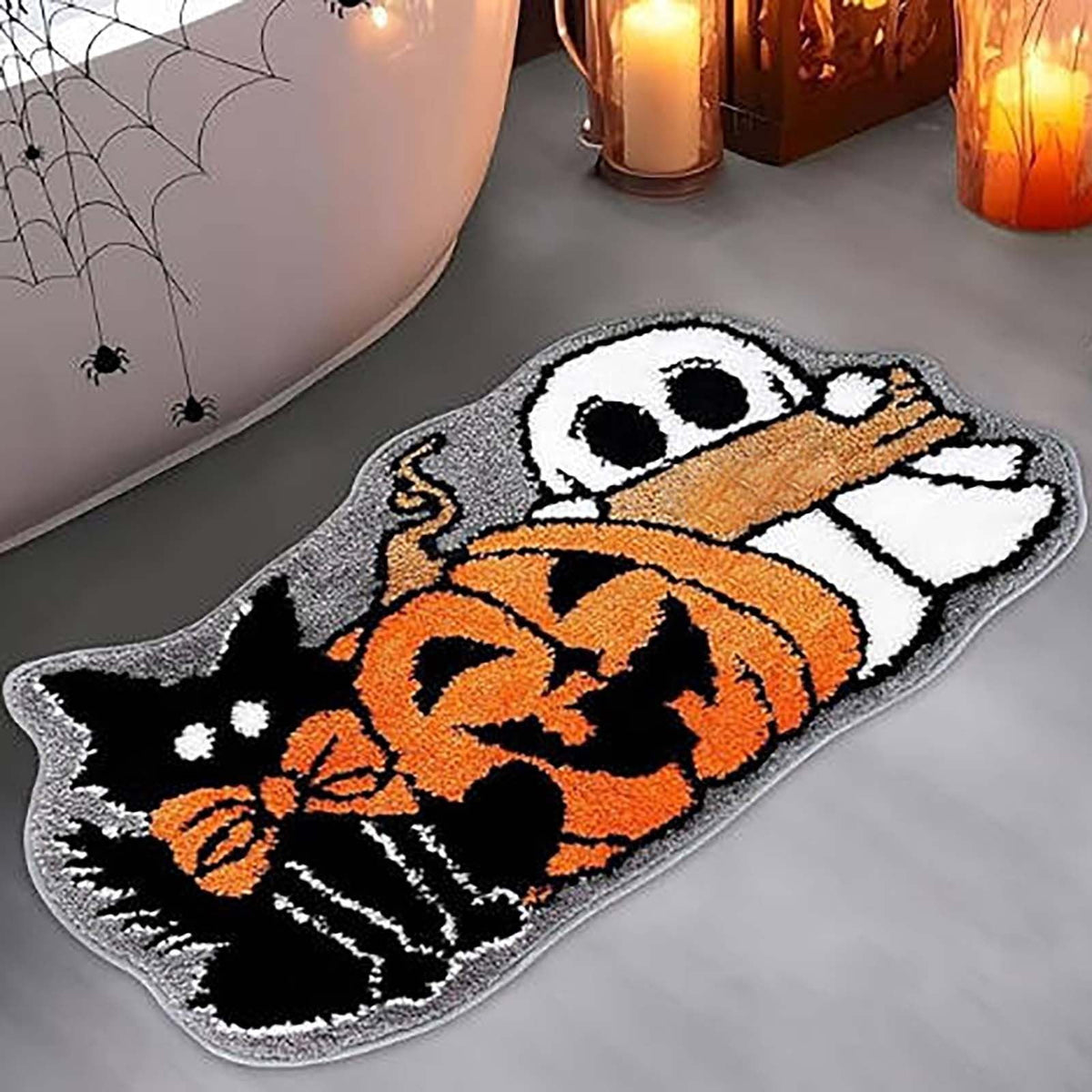 Tupukom Under 5 Dollars Christmas Welcome Doormat Front Door Mat Indoor Outdoor Entrance Floor Mats Non-Slip Washable Christmas Home Decor 16" x 24" Inch